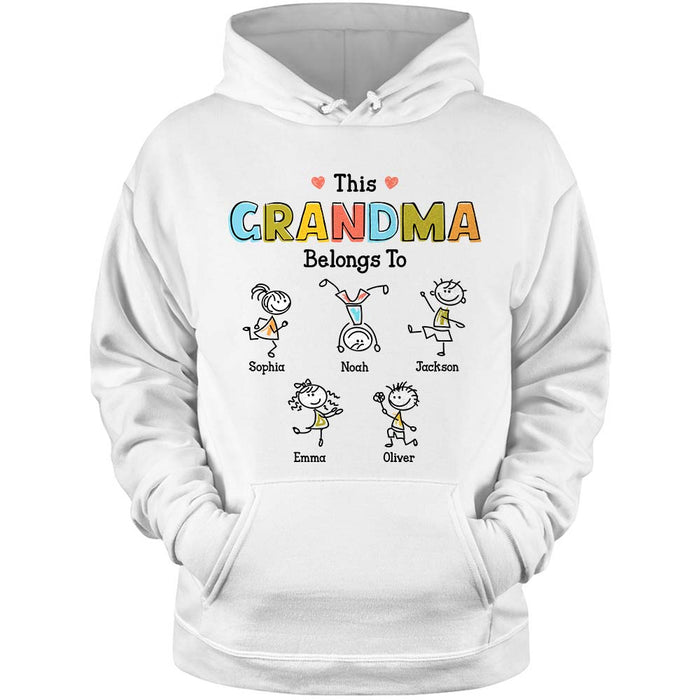 Personalized Grandma Drawing T Shirt - Hoodie - Sweatshirt AP132 23O47 24885 1