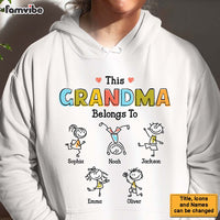 Personalized Grandma Drawing T Shirt - Hoodie - Sweatshirt AP132 23O47 24885 thumb 1