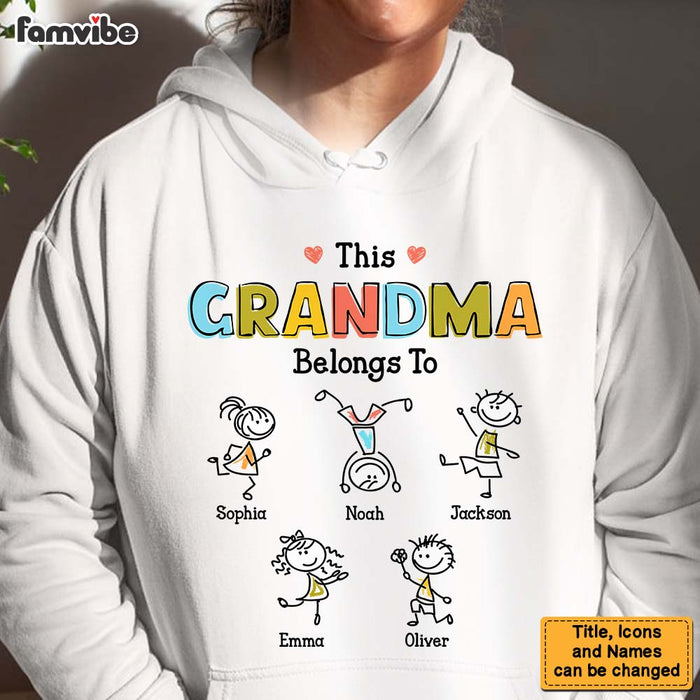 Personalized Grandma Drawing T Shirt - Hoodie - Sweatshirt AP132 23O47 24885 1
