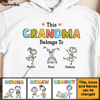 Personalized Grandma Drawing T Shirt - Hoodie - Sweatshirt AP132 23O47 24885 thumb 1