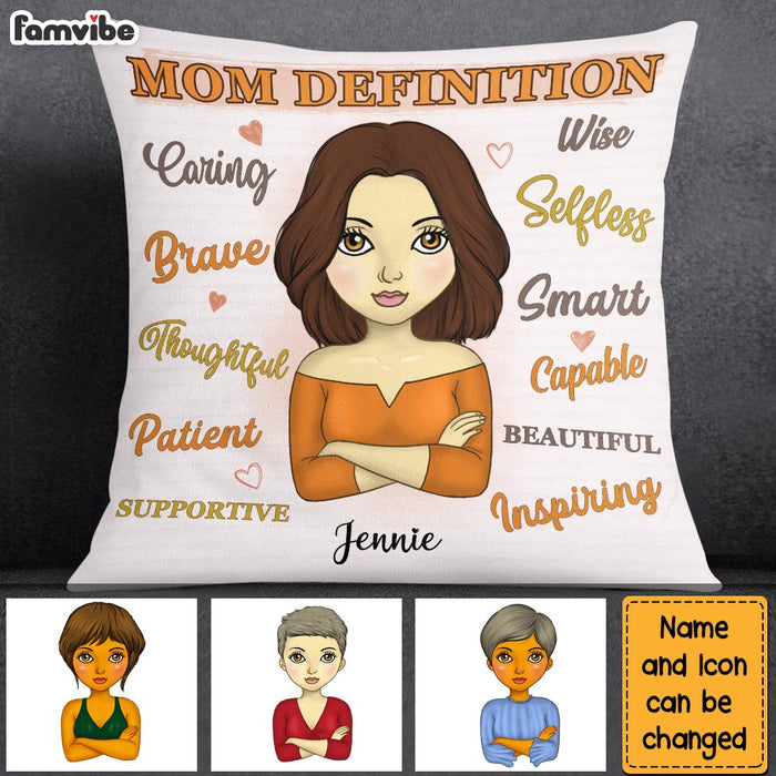 Personalized Gift Mom Definition Pillow 24886 1
