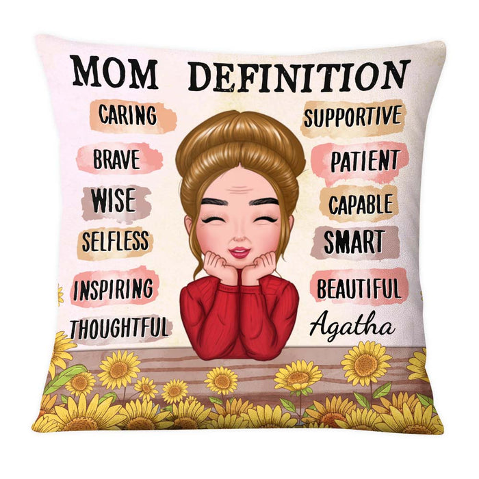 Personalized Gift Mom Definition Pillow 24887 1