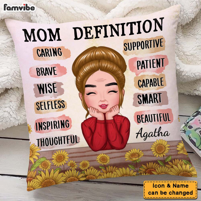 Personalized Gift Mom Definition Pillow 24887 1
