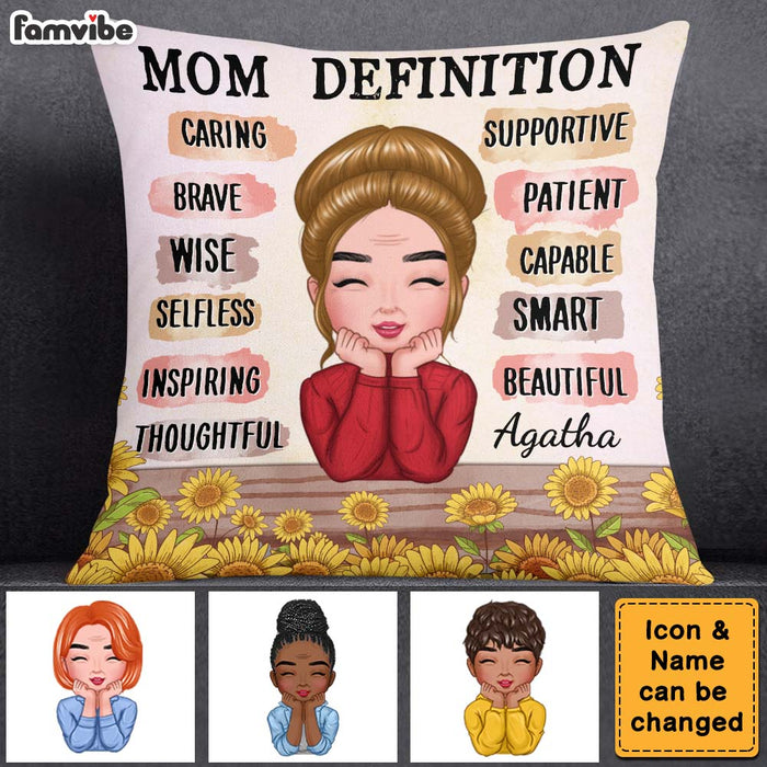 Personalized Gift Mom Definition Pillow 24887 1