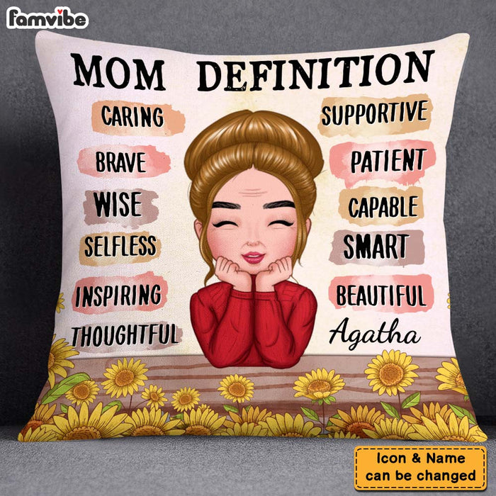 Personalized Gift Mom Definition Pillow 24887 1