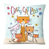 Personalized Crazy Cat Lady Shirt - Hoodie - Sweatshirt Pillow 24888 thumb 1