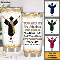 Personalized You Did It Steel Tumbler 24889 thumb 1