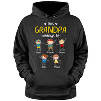 Personalized This Grandpa Belongs To Shirt - Hoodie - Sweatshirt 24891 thumb 1