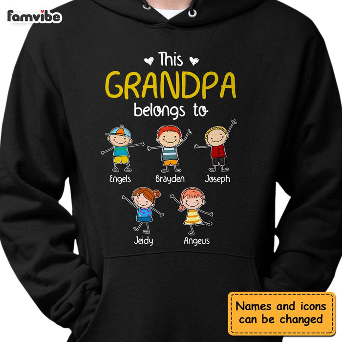 Personalized This Grandpa Belongs To Shirt - Hoodie - Sweatshirt 24891 1