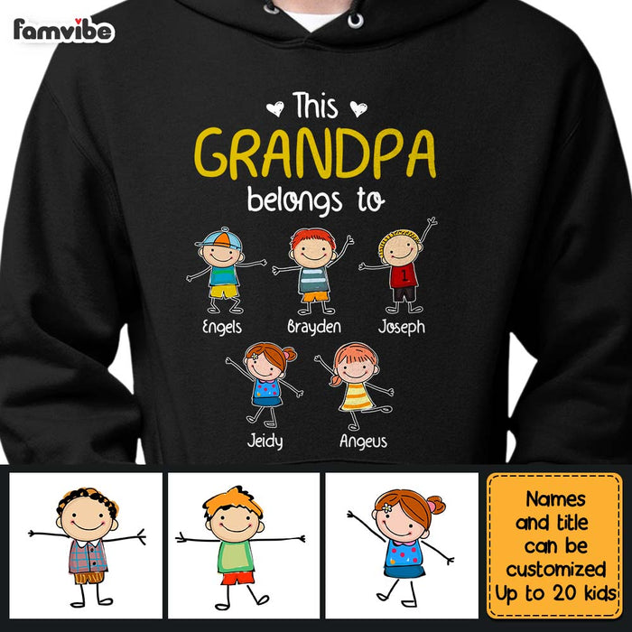 Personalized This Grandpa Belongs To Shirt - Hoodie - Sweatshirt 24891 1