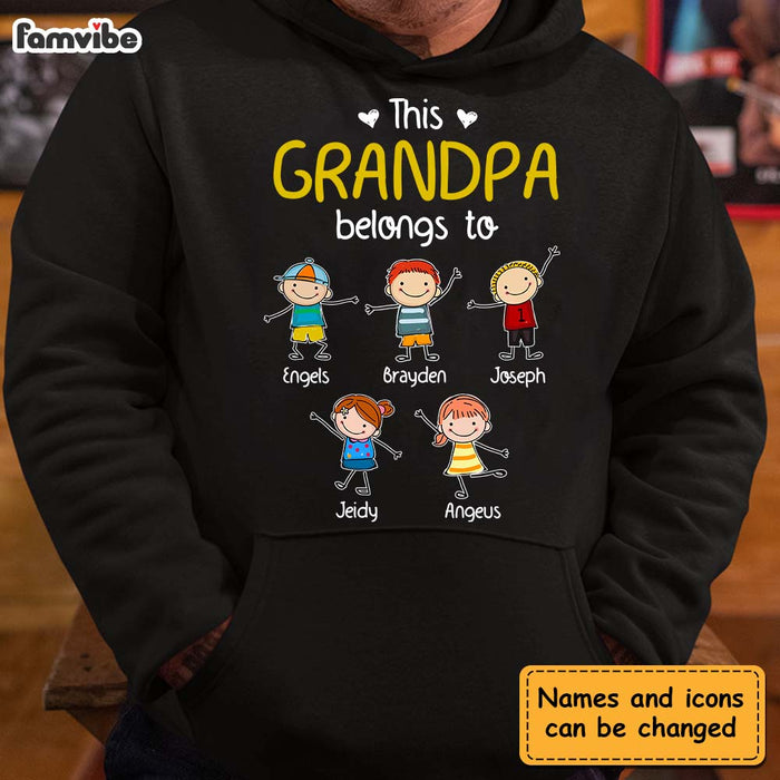 Personalized This Grandpa Belongs To Shirt - Hoodie - Sweatshirt 24891 1