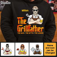 Personalized BBQ The Grillfather Dad Shirt - Hoodie - Sweatshirt 24892 thumb 1