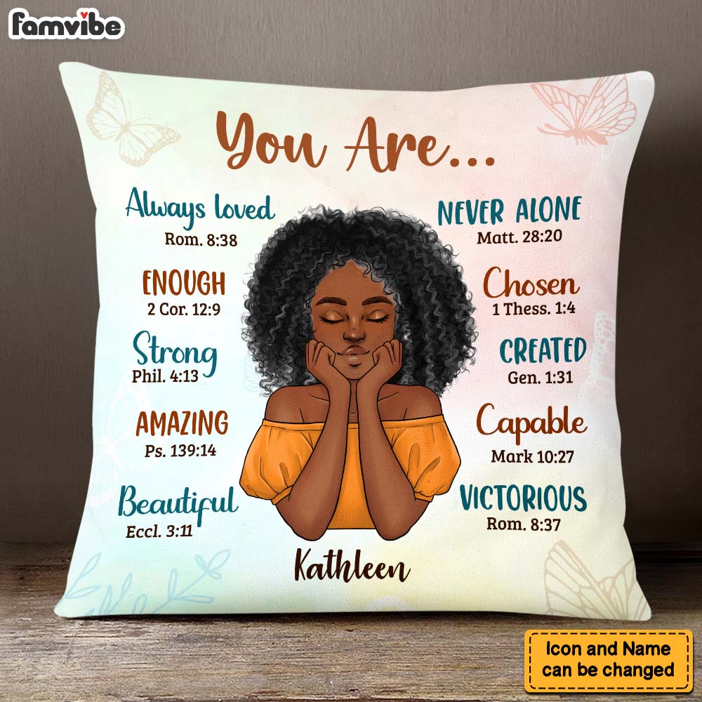 Personalized You Are Beautiful Pillow 24893 Primary Mockup