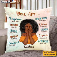 Personalized You Are Beautiful Pillow 24893 thumb 1