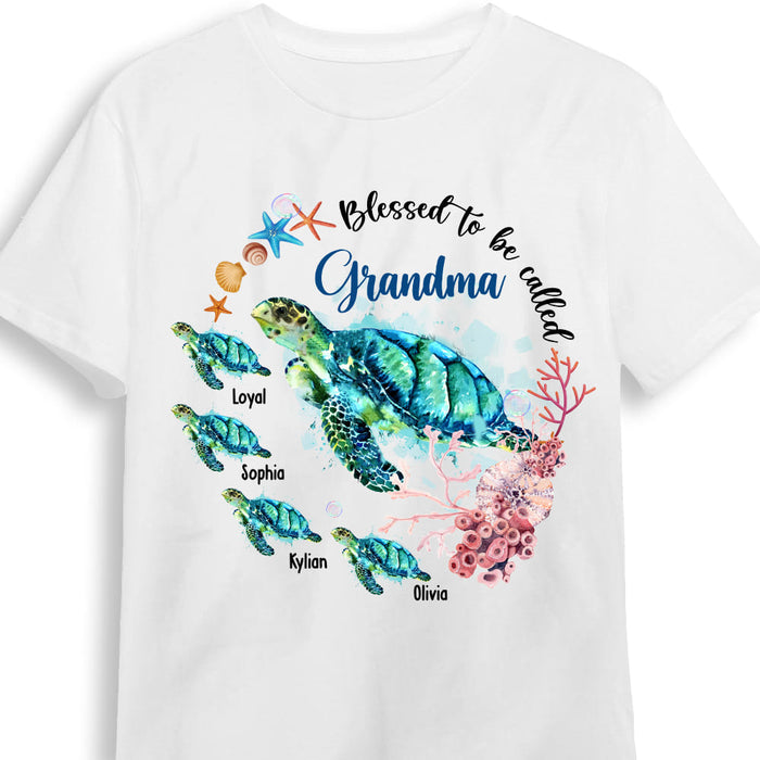 Personalized Grandma Turtle Shirt - Hoodie - Sweatshirt 24894 1