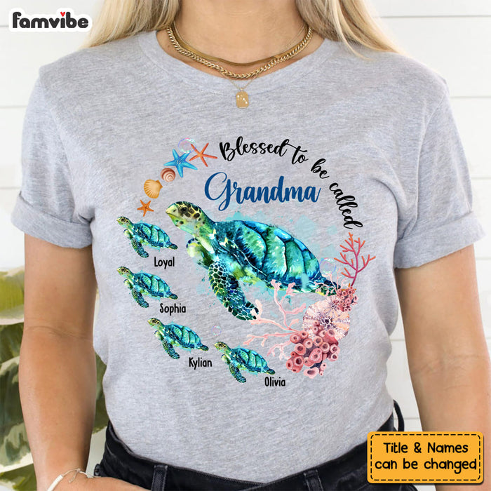 Personalized Grandma Turtle Shirt - Hoodie - Sweatshirt 24894 1