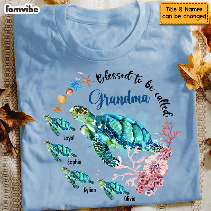 Personalized Grandma Turtle Shirt - Hoodie - Sweatshirt 24894 1