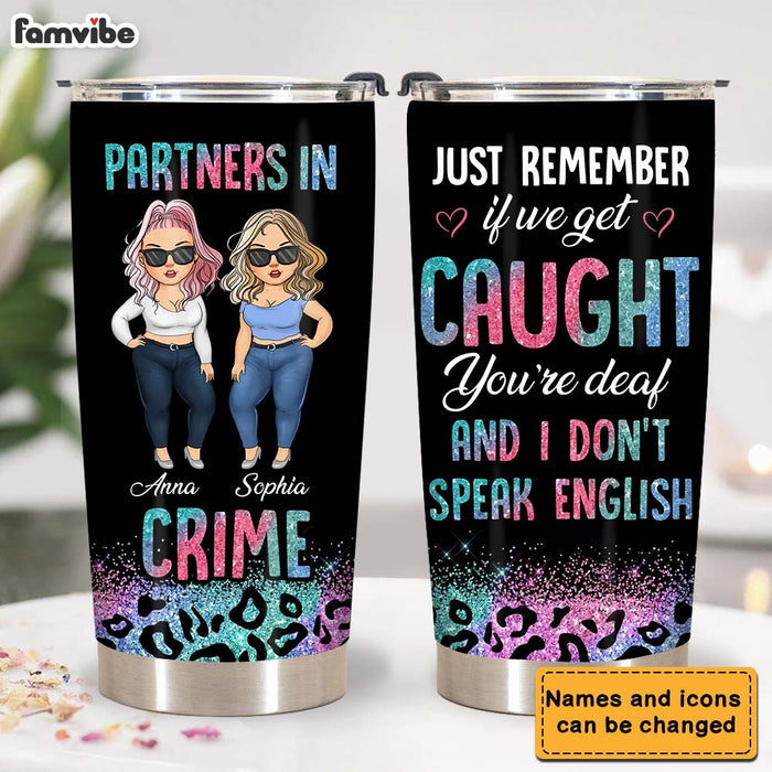 Personalized Friends Partners In Crime Steel Tumbler 24898 1