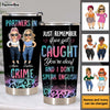 Personalized Friends Partners In Crime Steel Tumbler 24898 1