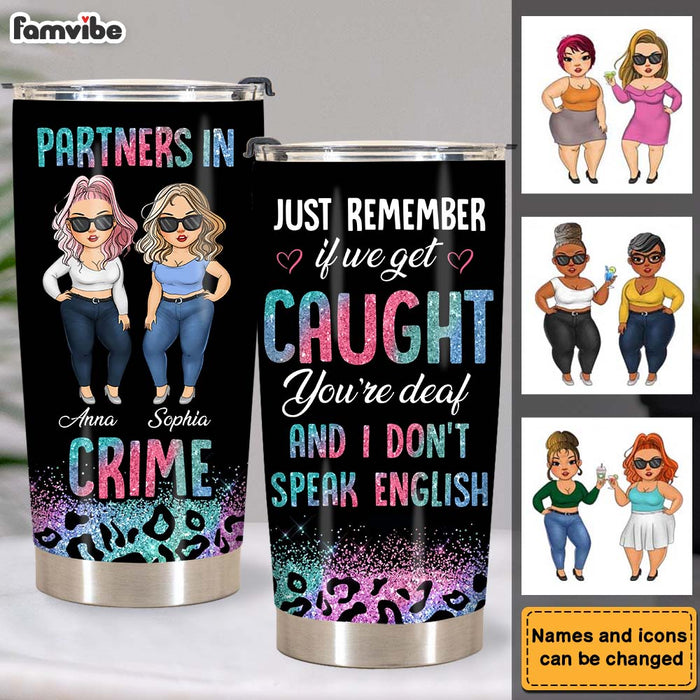 Personalized Friends Partners In Crime Steel Tumbler 24898 1