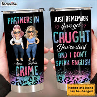 Personalized Friends Partners In Crime Steel Tumbler 24898 thumb 1