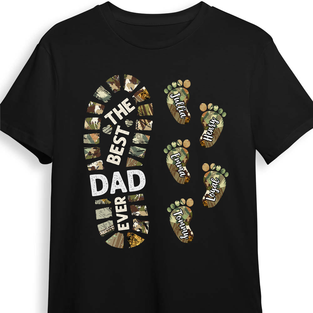 Personalized Gift For Father For Dad Foot Print Shirt Hoodie Sweatshirt 24907 Primary Mockup