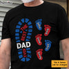 Personalized Gift For Father For Dad Foot Print Shirt - Hoodie - Sweatshirt 24907 1