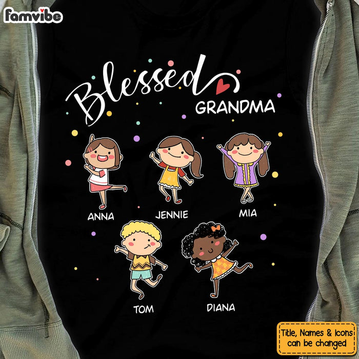 Personalized Gift For Blessed Grandma Shirt - Hoodie - Sweatshirt 24909 1