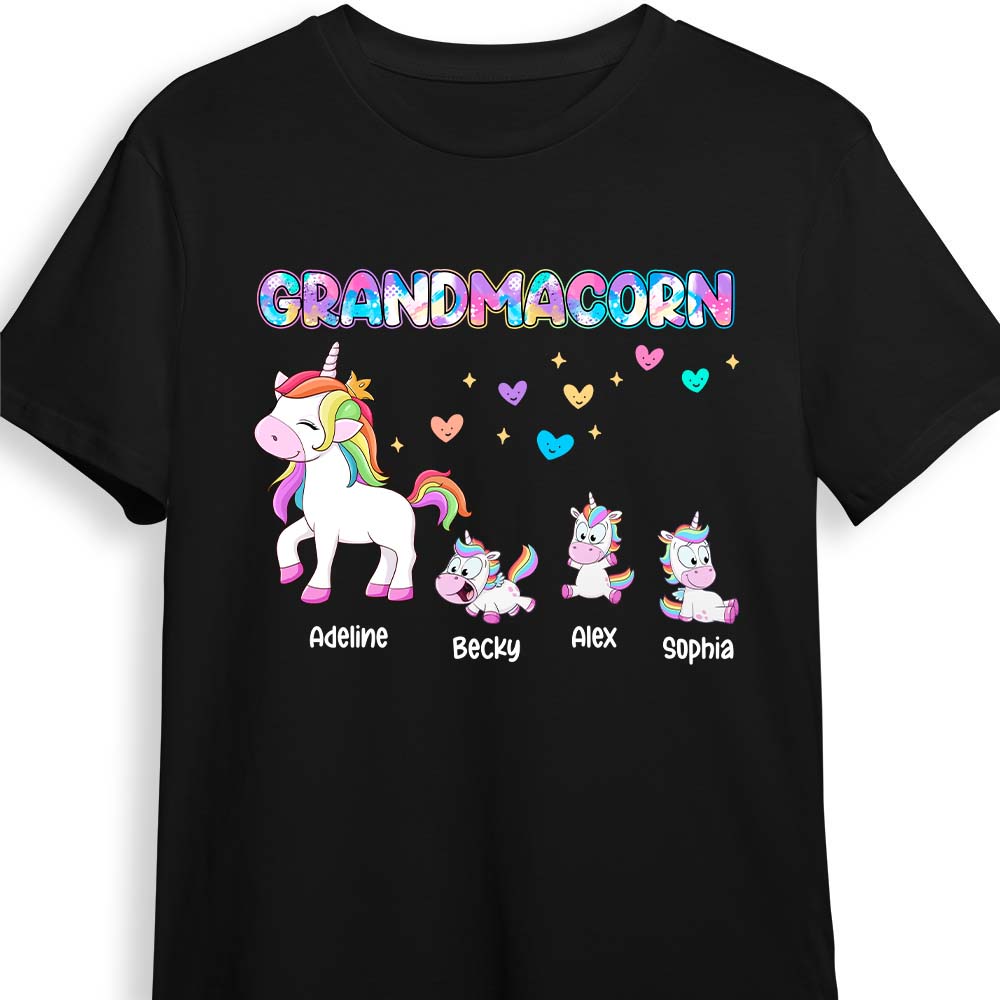 Personalized Gift Colorful Grandmacorn Shirt Hoodie Sweatshirt 24912 Primary Mockup