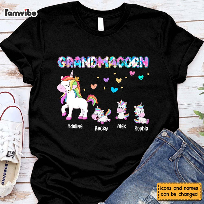 Personalized Gift Colorful Grandmacorn Shirt - Hoodie - Sweatshirt 24912 1