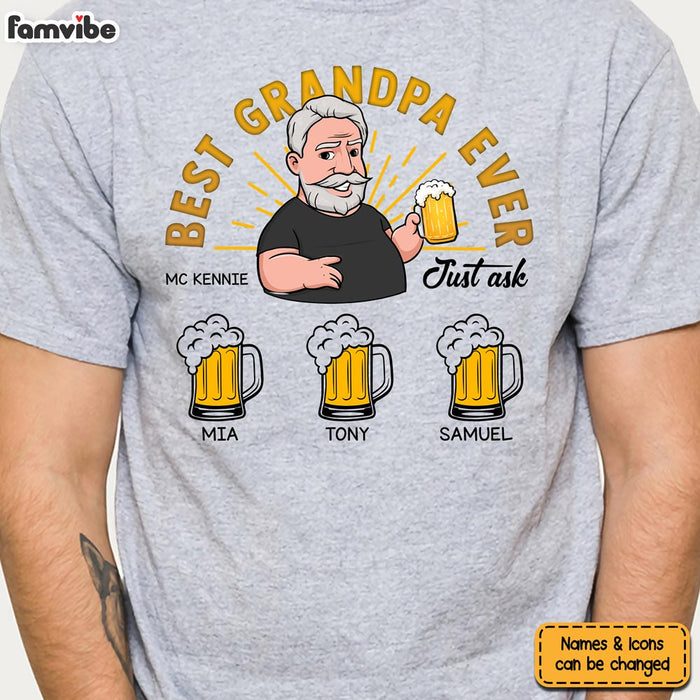 Personalized Gift for Grandpa Just Ask Shirt - Hoodie - Sweatshirt 24914 1