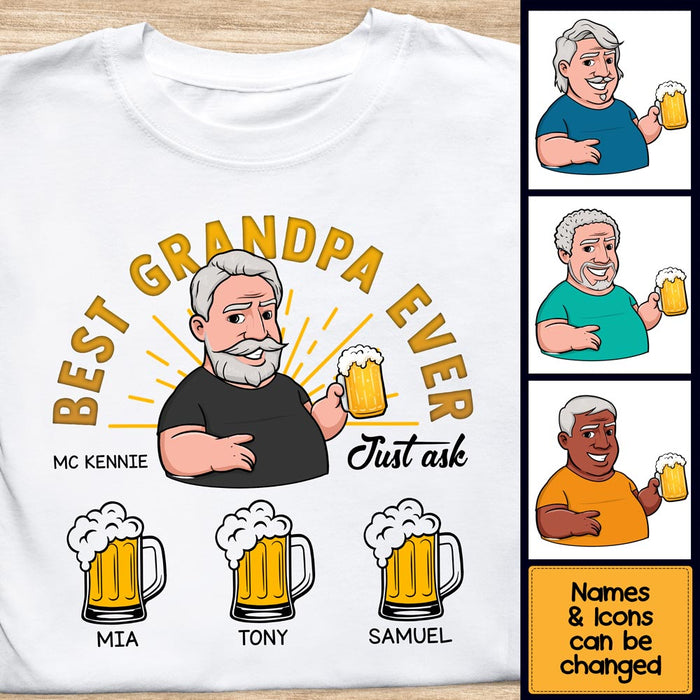 Personalized Gift for Grandpa Just Ask Shirt - Hoodie - Sweatshirt 24914 1