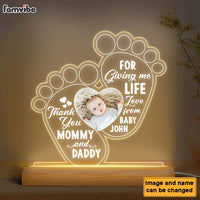 Personalized Gift For New Daddy And New Mommy Plaque LED Lamp Night Light 24918 thumb 1