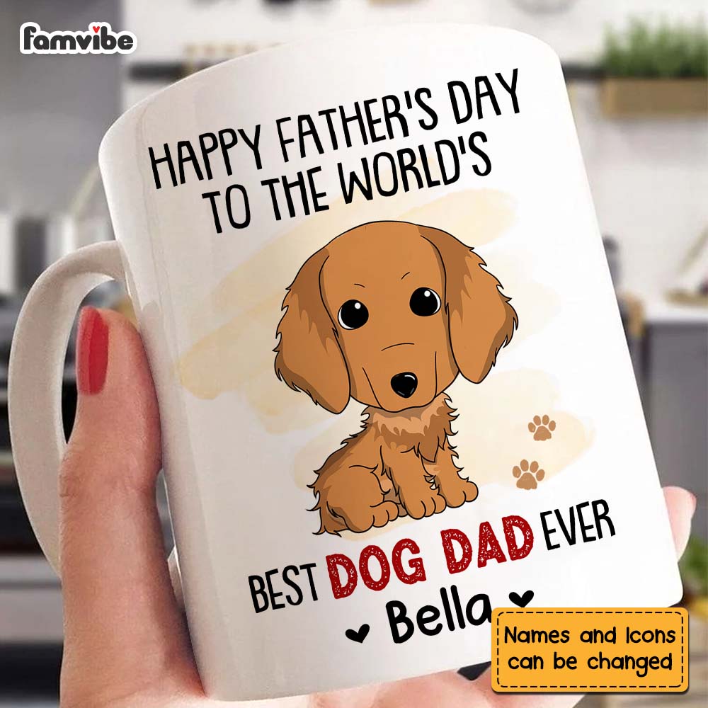 Personalized Happy Fathers Day Dog Mug 24920 Primary Mockup