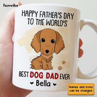 Personalized Happy Fathers Day Dog Mug 24920 thumb 1