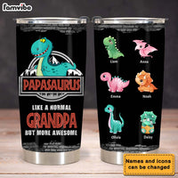 Personalized Papasaurus Steel Tumbler 24924 thumb 1