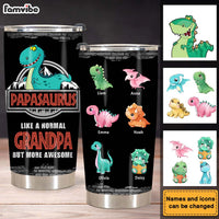 Personalized Papasaurus Steel Tumbler 24924 thumb 1