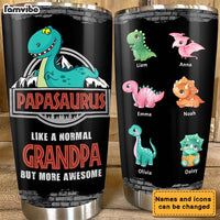 Personalized Papasaurus Steel Tumbler 24924 thumb 1