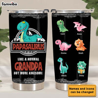 Personalized Papasaurus Steel Tumbler 24924 thumb 1