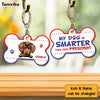 Personalized My Dog Is Smarter Than Your President Wood Keychain 24928 1