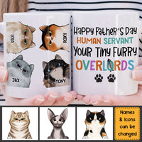 Personalized Tiny Overlord Happy Fathers Day Mug 24929 thumb 1