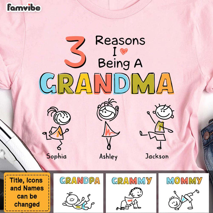 Personalized Grandma Drawing T Shirt - Hoodie - Sweatshirt 24930 1