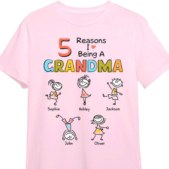 Personalized Grandma Drawing T Shirt - Hoodie - Sweatshirt 24930 1