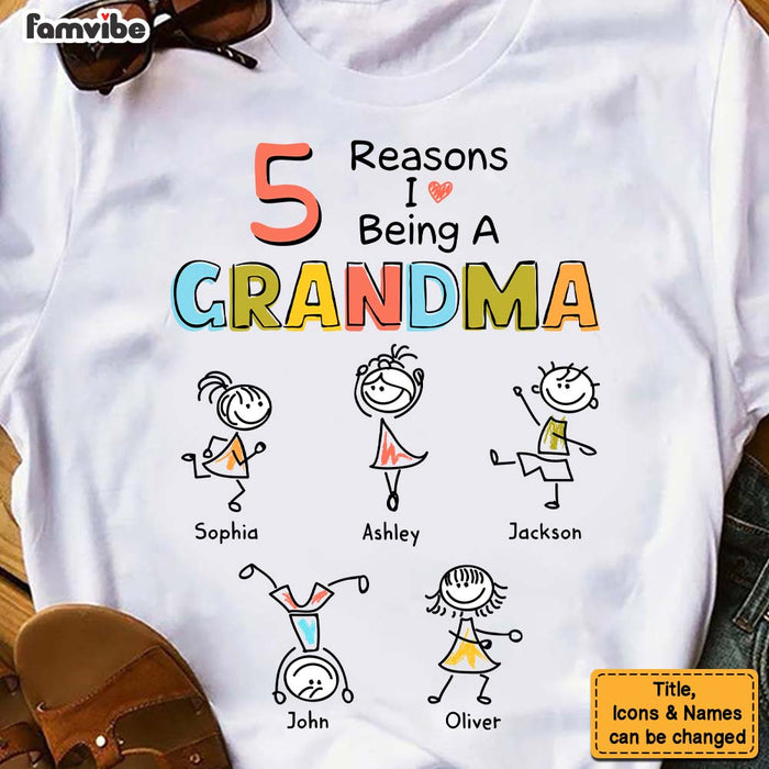 Personalized Grandma Drawing T Shirt - Hoodie - Sweatshirt 24930 1
