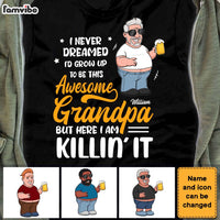 Personalized Gift I Never Dreamed I'd grow Up To Be Awesome Grandpa Shirt - Hoodie - Sweatshirt 24937 thumb 1