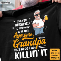 Personalized Gift I Never Dreamed I'd grow Up To Be Awesome Grandpa Shirt - Hoodie - Sweatshirt 24937 thumb 1