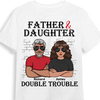 Personalized Double Trouble Dad and Daughter Shirt - Hoodie - Sweatshirt 24941 thumb 1