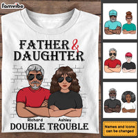 Personalized Double Trouble Dad and Daughter Shirt - Hoodie - Sweatshirt 24941 thumb 1