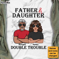 Personalized Double Trouble Dad and Daughter Shirt - Hoodie - Sweatshirt 24941 thumb 1