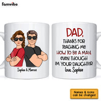Personalized Gift For Dad From Daughter Thanks For Mug 24942 thumb 1